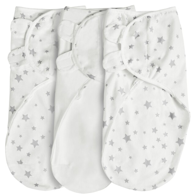 Silentnight Safe Nights 100% Breathable Jersey Cotton Swaddle Wraps -