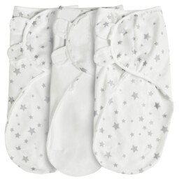 Silentnight Safe Nights 100% Breathable Jersey Cotton Swaddle Wraps -