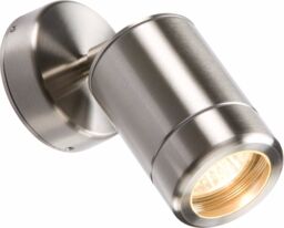 Knightsbridge Stainless Steel Modern Outdoor Adjustable Wall Light