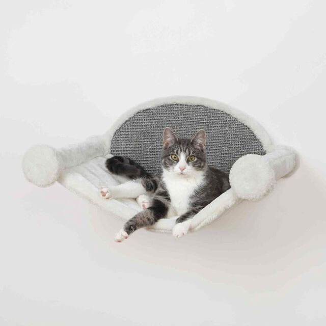 Trixie 49920 Wall Mountable Plush Cat Hammock & Scratching Pad Sisal
