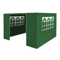 Dellonda Premium Gazebo Walls/doors/windows Fits 3x3m Models Dark