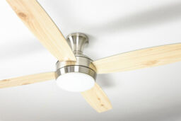 Indoor Ceiling Fan With Light And Remote Aireryder Saturn Nickel Pine