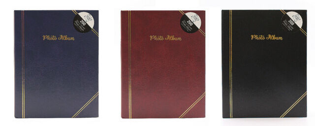 "6""x4"" Traditional Photo Album 100/200/300 Pockets Black Blue Red Album"