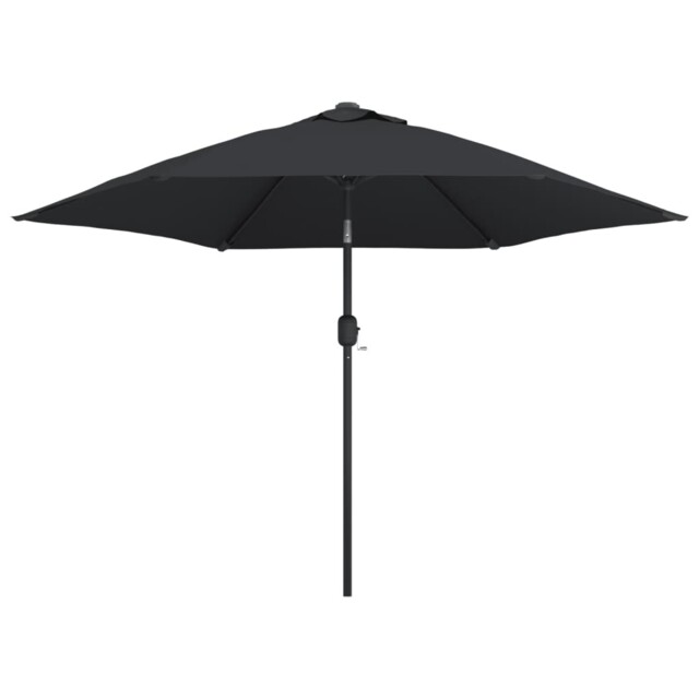 Outdoor Parasol With Metal Pole Patio Garden Umbrella Canopy Shade