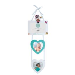 "Hanging Photo Frame 4 X 6"" Kids Pirate Hear Shaped Wall Picture"