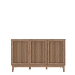 Lpd Bordeaux Large Sideboard 3 Door Modern Boho Wooden Storage Cabinet