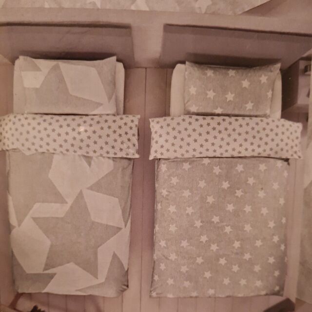 Toddler Duvet Cover Pack Twin Set Stars Grey Easy Care Soft Feel