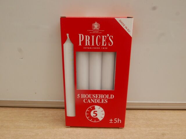 Prices Household Candles X 5 Up To 5 Hour Burn Time