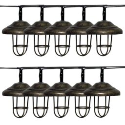 Hanging String Fairy Lights Luxform Solar Led Garden Outdoor Fence