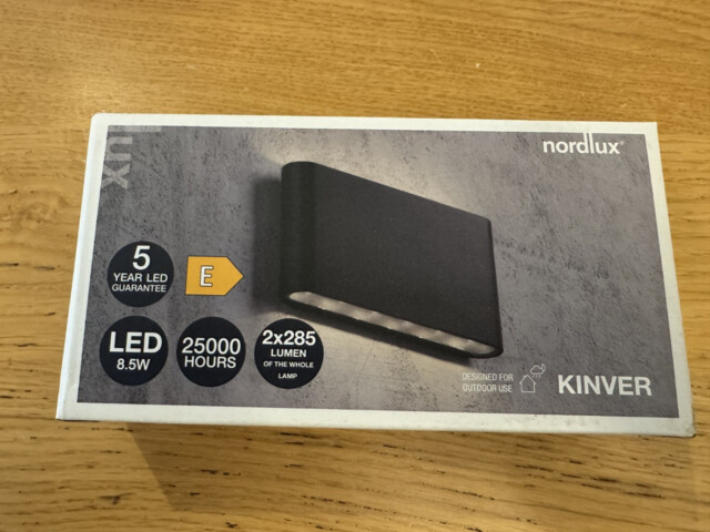 Outdoor Light Black Kinver Led Wall Ip54 Nordlux 84181003