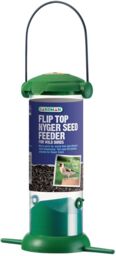 Gardman Bird Feeder Flip Top Easy Fill & Clean, Peanut, Seed, Suet,