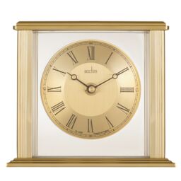 Acctim Brass Effect Quartz Battery Mantel Carriage Clock Gayhurst