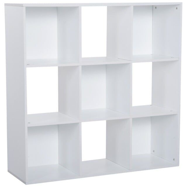 Homcom 9 Cube Storage Cupboard Bookcase Bookshelf Home Office, White