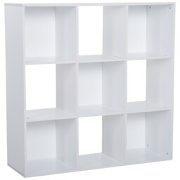Homcom 9 Cube Storage Cupboard Bookcase Bookshelf Home Office, White
