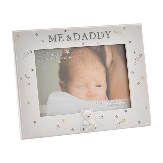 Bambino Me & Daddy Resin Photo Frame - Authorised Reseller