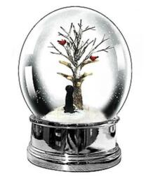 Heaven Sends Black Labrador Christmas Snow Globe - Christmas