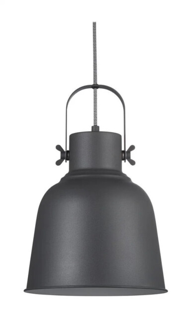 Ceiling Light Black Adrian 25 Metal Industrial Pendant Black/white