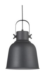 Ceiling Light Black Adrian 25 Metal Industrial Pendant Black/white