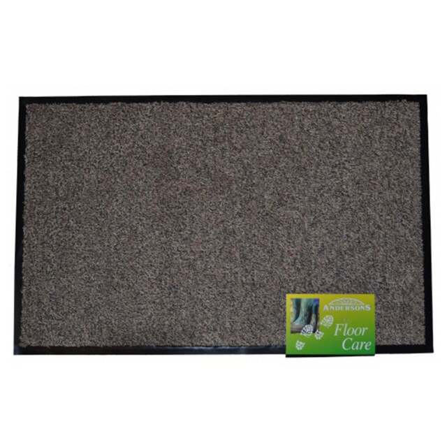 Beige Cotton Doormat 50 X 75 Cm