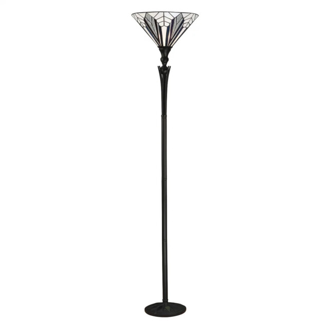 Tiffany Table Light Floor Black Astoria Uplighter Interiors 1900 63933