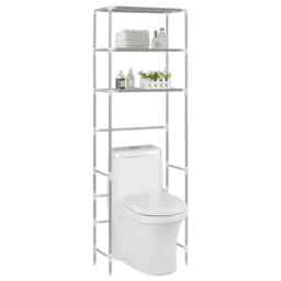 3-tier Storage Rack Over Toilet Silver 53x28x169 Cm Vidaxl