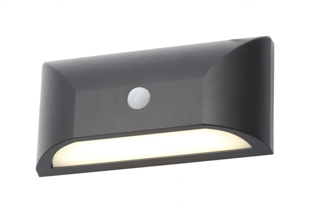 Outdoor Light Black Poole Led Ip65pir Downlight Coast Cz-31747-blk