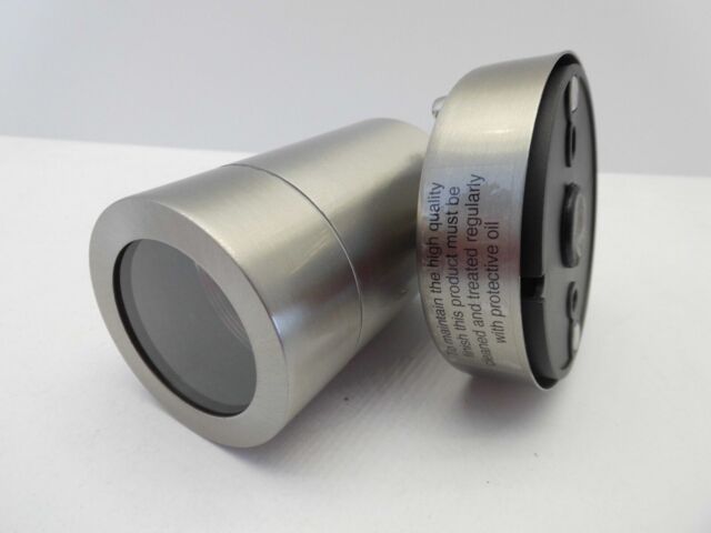 Saxby 13801 Palin Stainless Steel Down Wall Light Ip44 Decorative Gu10