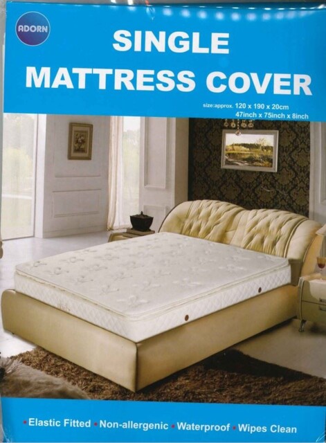 Waterproof Single Matress Mattress Protector Elastic Fitted Bed Cover