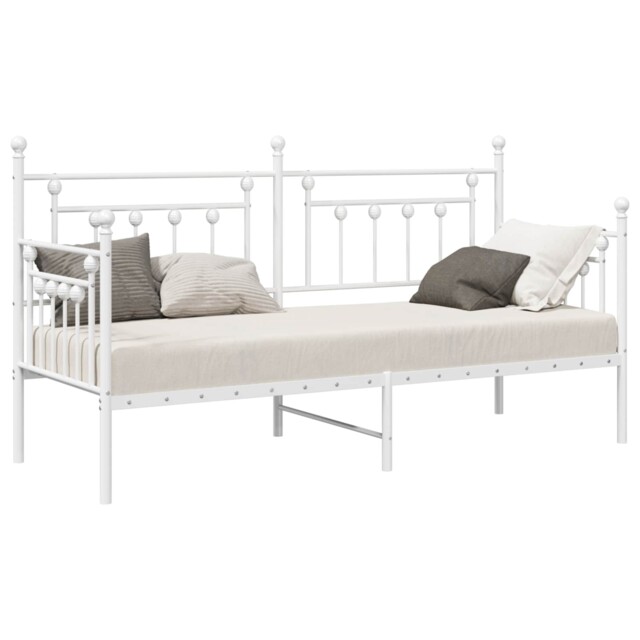 Daybed Frame With Headboard Steel Metal Bed Frame Rectangular Bed