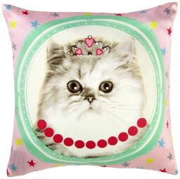 Arthouse Hall Of Fame Cat Filled Cushion Girls Kids Bedroom Decor 45 X