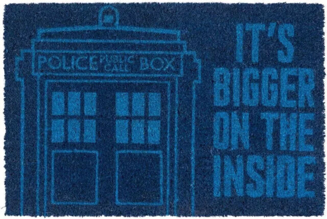 Doctor Who Doormat - Tardis - Official Coir 60 X 40cm Entrance Door