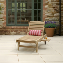 Charles Bentley Teak Sun Lounger