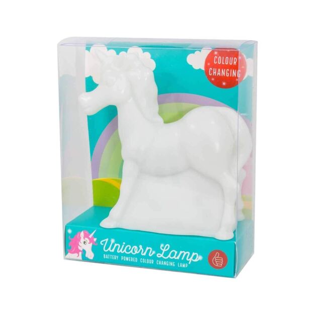 Thumbs Up Unicorn Lamp Battery Powered Colour Changing Mood Night For