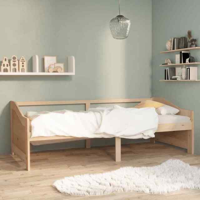 3-seater Day Bed Solid Pinewood 90x200 Cm Vidaxl