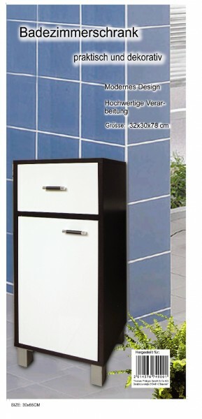 Bathroom Cabinet Two-tone Vanity Wall Cabinet
