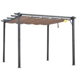 Retractable Aluminium 3x3 Garden Shade Outdoor Bbq 3m X 3m Pergola