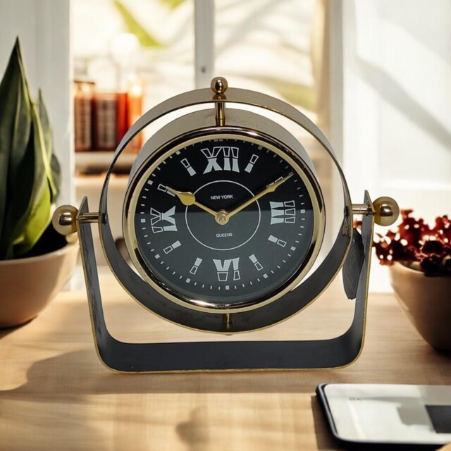 Table Clock With Roman Numerals Desk Clock