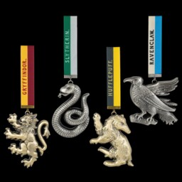 The Noble Collection Hogwarts Mascot Ornaments - 4in (11cm) Christmas