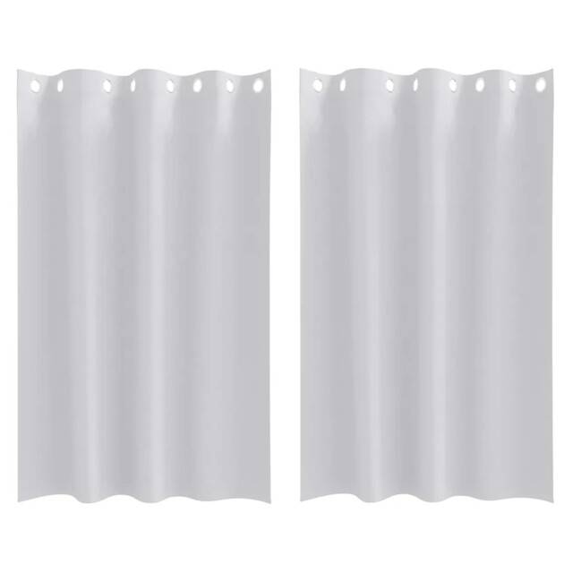Blackout Curtains With Rings 2 Pcs Polyester Window Treatment Bedroom