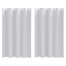 Blackout Curtains With Rings 2 Pcs Polyester Window Treatment Bedroom