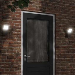 Outdoor Led Wall Light Black Die-cast Aluminium Pc 10x15x22cm 9w 3000k