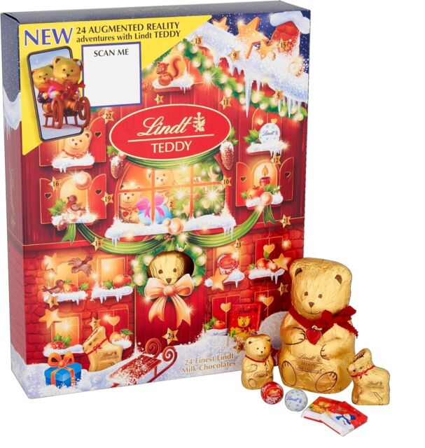 Lindt Teddy Bear Chocolate Christmas Advent Calendar 250g