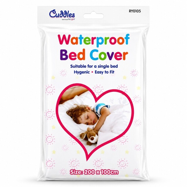Waterproof Bed Cover Single Bed Mattress Protector 200 X 100cm