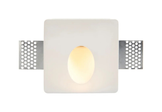 Wall Light White Zeke Led 1.5w Square Plaster-in Saxby 92312