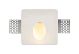 Wall Light White Zeke Led 1.5w Square Plaster-in Saxby 92312