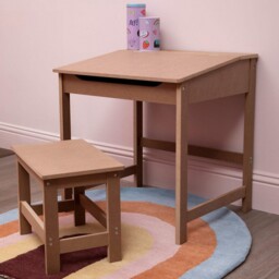 Jordan Children's Natural Desk And Stool