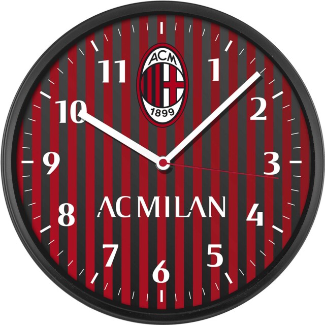 Wall Clock Ac Milan 00875mi1 Red Black
