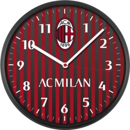 Wall Clock Ac Milan 00875mi1 Red Black