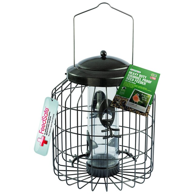Gardman Heavy Duty Squirrel Proof Seed Feeder Wild Bird Feeding Garden