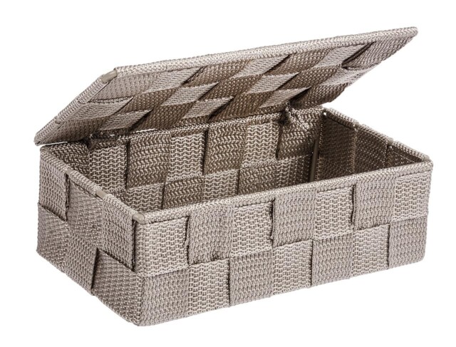 Organizer Adria Mini With Lid Taupe - Aufbewahrungsbox, Badkorb
